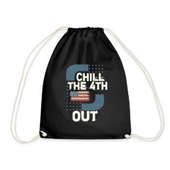 Funny 4th of July - Drawstring Bag - black - Front