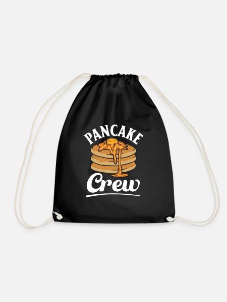 Pancake Frühstück Pfannkuchen - Turnbeutel - Schwarz