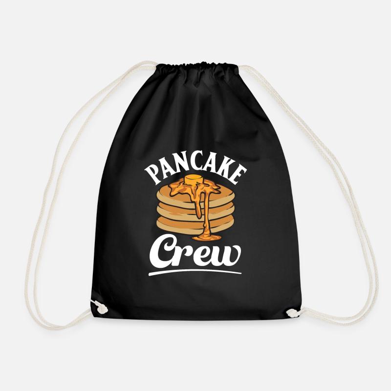 Pancake Frühstück Pfannkuchen - Turnbeutel - Schwarz