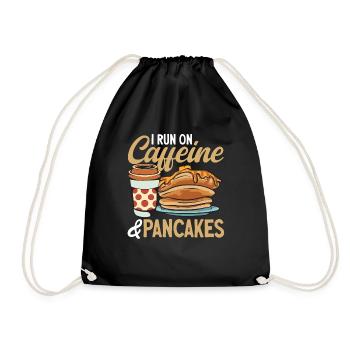Pancake Breakfast Pancakes - Drawstring Bag - black - Front