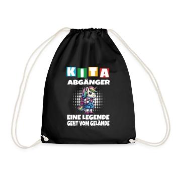 KITA Leavers School Child School Enrollment - Drawstring Bag - black - Front