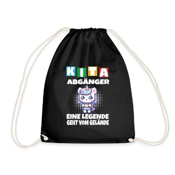 KITA Leavers School Child School Enrollment - Drawstring Bag - black - Front