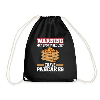 Pancake Breakfast Pancakes - Drawstring Bag - black - Front
