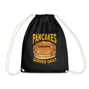 Pancake Breakfast Pancakes - Drawstring Bag - black - Front