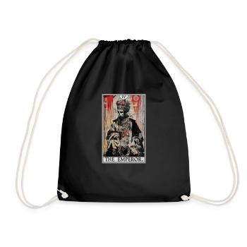 Tarot card The Emperor The Ruler - Drawstring Bag - black - Front