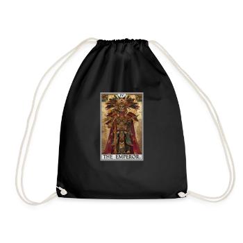 Tarot card The Emperor The Ruler - Drawstring Bag - black - Front