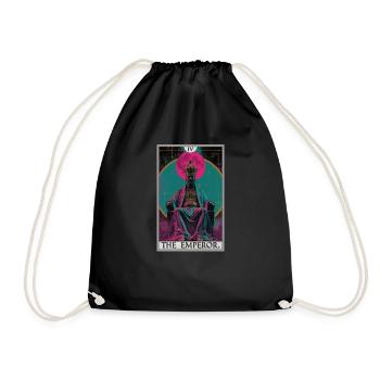 Tarot card The Emperor The Ruler - Drawstring Bag - black - Front