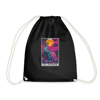 Tarot card The Emperor The Ruler - Drawstring Bag - black - Front