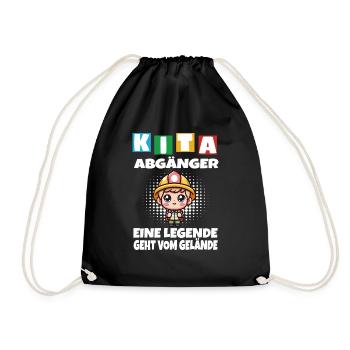 KITA Leavers School Child School Enrollment - Drawstring Bag - black - Front