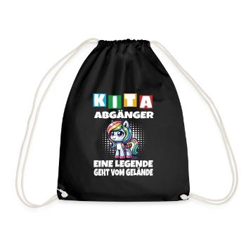 KITA Leavers School Child School Enrollment - Drawstring Bag - black - Front