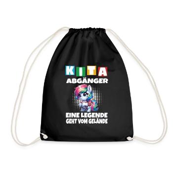 KITA Leavers School Child School Enrollment - Drawstring Bag - black - Front