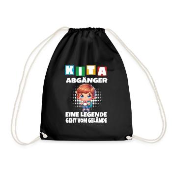 KITA Leavers School Child School Enrollment - Drawstring Bag - black - Front