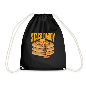 Pancake Breakfast Pancakes - Drawstring Bag - black - Front