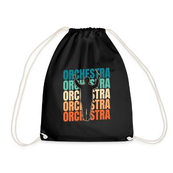 Orchestra - Drawstring Bag - black - Front