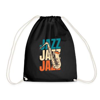 Musique jazz - Sac de sport léger - noir - Devant