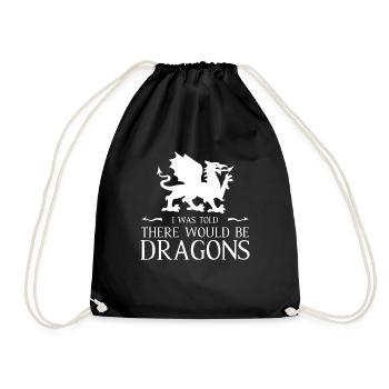 On m’a dit qu’il y aurait Dragons Joust Ren Faire - Sac de sport léger - noir - Devant