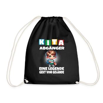 KITA Leavers School Child School Enrollment - Drawstring Bag - black - Front