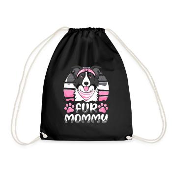 Border Collie Maman Chien Maman Pour Maman - Sac de sport léger - noir - Devant