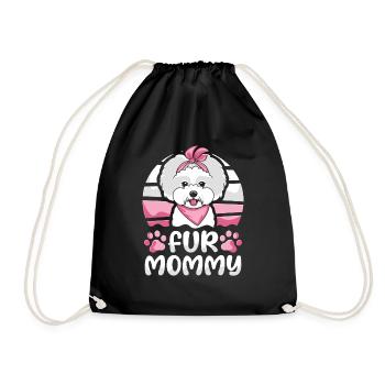 Bichon Frize Maman Chien Maman Pour Maman - Sac de sport léger - noir - Devant