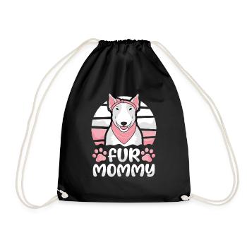 Bull Terrier Maman Chien Maman Pour Maman - Sac de sport léger - noir - Devant