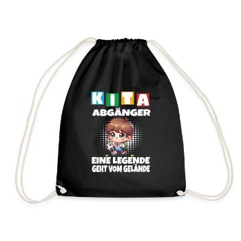 KITA Leavers School Child School Enrollment - Drawstring Bag - black - Front