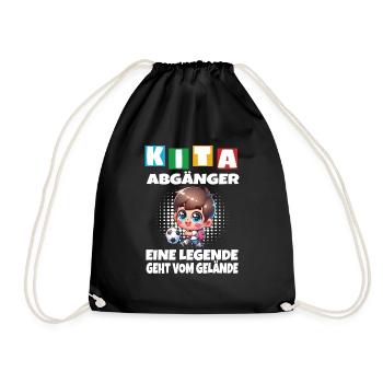 KITA Leavers School Child School Enrollment - Drawstring Bag - black - Front