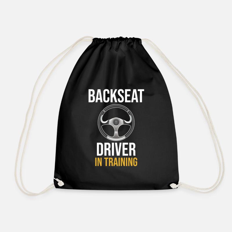 driver in the back , because sometimes you have a - Drawstring Bag - black