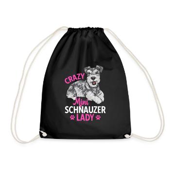 Schnauzer nain Chien Schnauzer - Sac de sport léger - noir - Devant