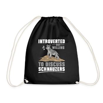 Schnauzer nain Chien Schnauzer - Sac de sport léger - noir - Devant