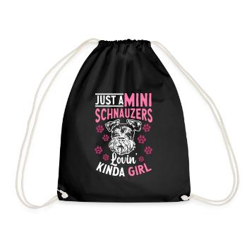 Schnauzer nain Chien Schnauzer - Sac de sport léger - noir - Devant