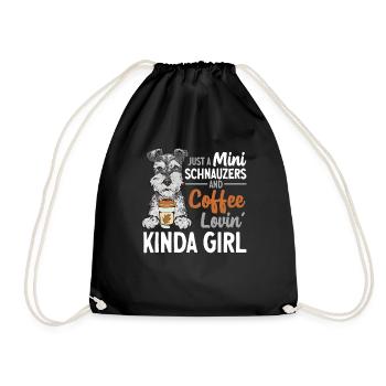 Schnauzer nain Chien Schnauzer - Sac de sport léger - noir - Devant