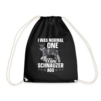 Schnauzer nain Chien Schnauzer - Sac de sport léger - noir - Devant