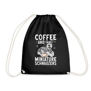 Schnauzer nain Chien Schnauzer - Sac de sport léger - noir - Devant