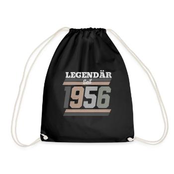 Legendär seit 1956 - Turnbeutel - Schwarz - Vorne