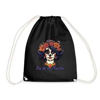 Dia De Los Muertos La Catrina Calavera - Drawstring Bag - black - Front