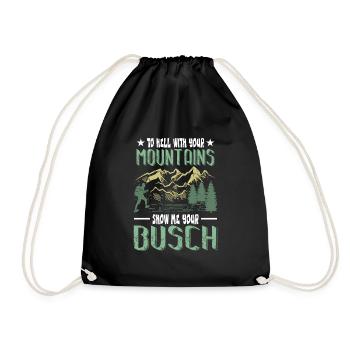 Au diable vos montagnes randonnée amusante - Sac de sport léger - noir - Devant