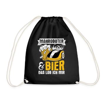 Gardener Beer Fun Garden Booze Drinking Tour Gardener Bi - Drawstring Bag - black - Front