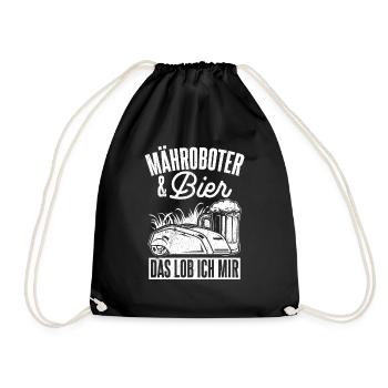 Robots tondeuses à gazon et bière Je me félicite Party Beer Mähro - Sac de sport léger - noir - Devant
