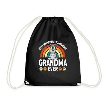 Schnauzer nain Chien Schnauzer - Sac de sport léger - noir - Devant
