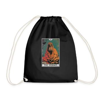 Cartes de tarot Carte de tarot L’Ermite L’Ermite - Sac de sport léger - noir - Devant
