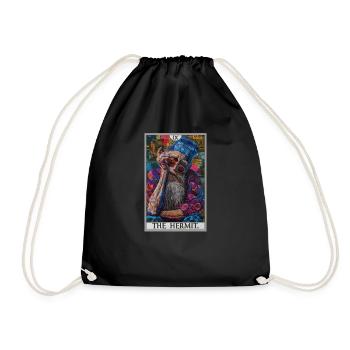 Cartes de tarot Carte de tarot L’Ermite L’Ermite - Sac de sport léger - noir - Devant