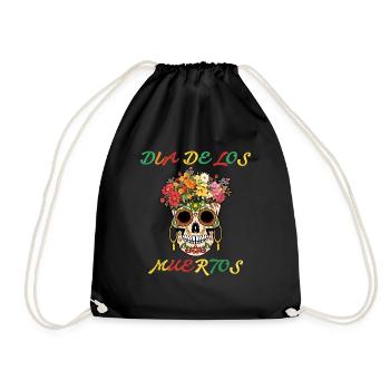 Dia Los Muertos Halloween Party - Drawstring Bag - black - Front