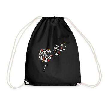 Dandelion Books - Artistic Book Lover - Drawstring Bag - black - Front