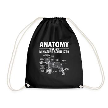 Schnauzer nain Chien Schnauzer - Sac de sport léger - noir - Devant