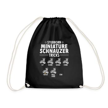 Schnauzer nain Chien Schnauzer - Sac de sport léger - noir - Devant