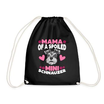 Schnauzer nain Chien Schnauzer - Sac de sport léger - noir - Devant