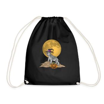 Schnauzer nain Chien Schnauzer - Sac de sport léger - noir - Devant