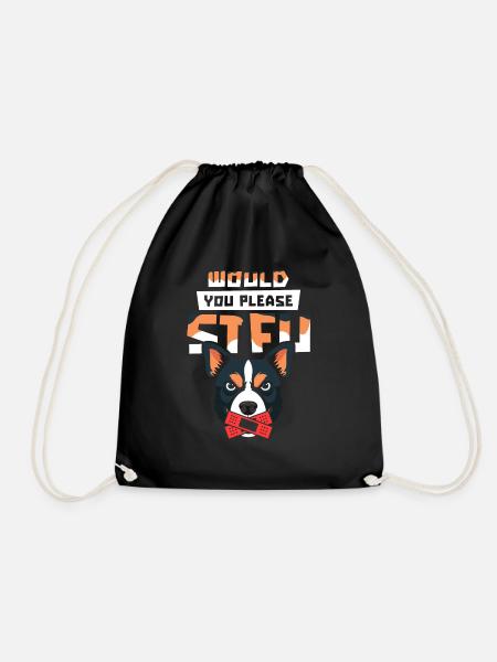 Australischer Rinderhund Stfu - Turnbeutel - Schwarz
