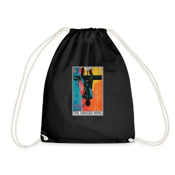 Carte de tarot Carte de tarot Le pendu - Sac de sport léger - noir - Devant