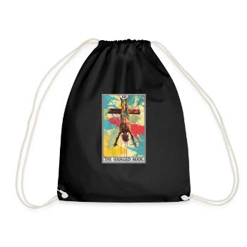 Carte de tarot Carte de tarot Le pendu - Sac de sport léger - noir - Devant